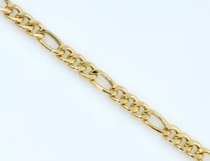 Figarokette 50 cm 585/000 14 K Gelbgold