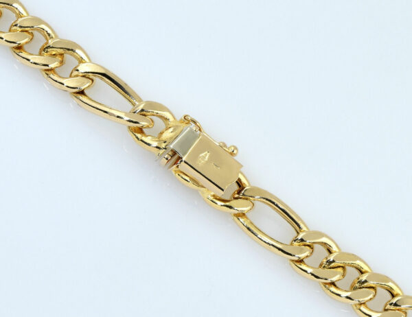 Figarokette 50 cm 585/000 14 K Gelbgold