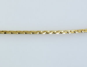 Kette Granat 333/000 8 K Gelbgold Collier, 42 cm lang