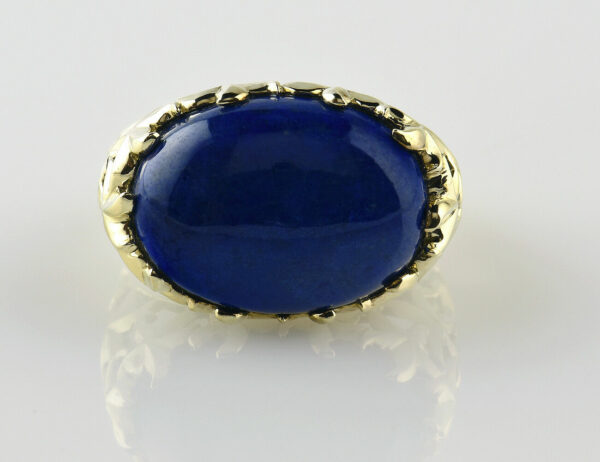 Lapis Lazuli Ring 375/000 9 K Gelbgold