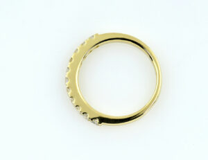 Memoire Diamant Ring 585/000 14 K Gelbgold 10 Brillanten zus. 0,38 ct