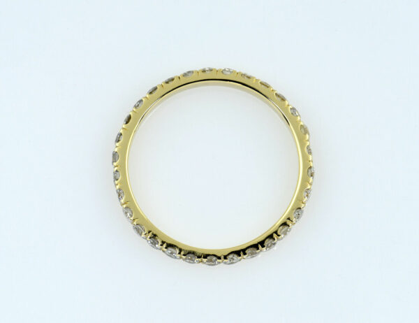 Memoire Diamant Ring 585/000 14 K Gelbgold 30 Brillanten zus. 0,90 ct