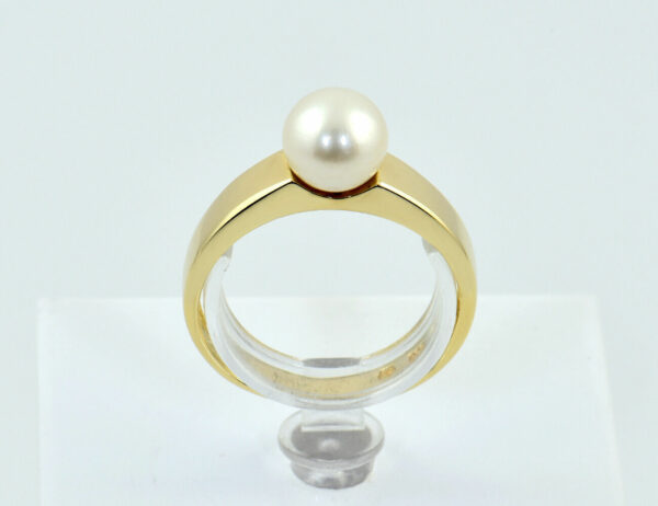 Ring Akoya-Perle 585/000 14 K Gelbgold