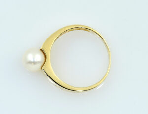 Ring Akoya-Perle 585/000 14 K Gelbgold