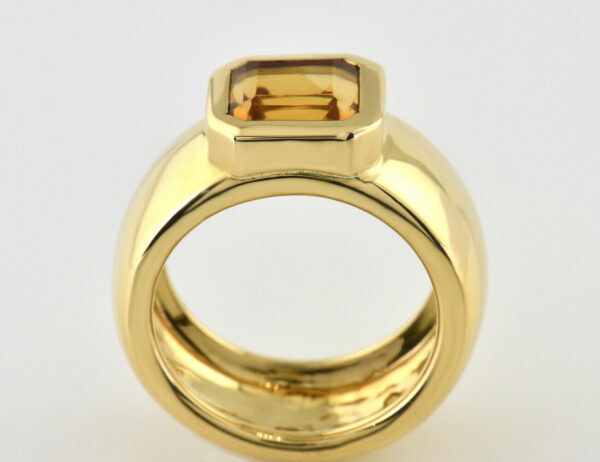 Ring Citrin 750/000 18 K Gelbgold