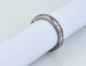 Diamant Ring Memoire 950/000 Platin, 32 Diamanten zus. 1,50 ct