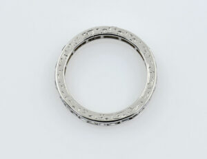 Diamant Ring Memoire 950/000 Platin, 32 Diamanten zus. 1,50 ct