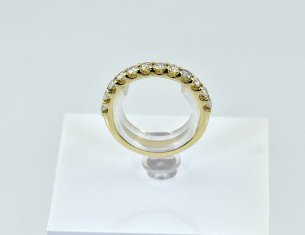 Memoire Diamant Ring 585/000 14 K Gelbgold 12 Brillanten zus. 0,60 ct