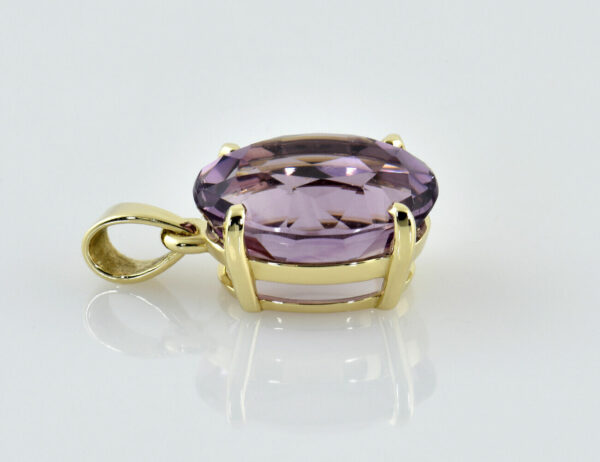 Anhänger Amethyst 585/000 14 K Gelbgold