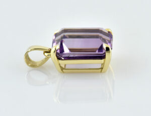 Anhänger Amethyst 585/000 14 K Gelbgold