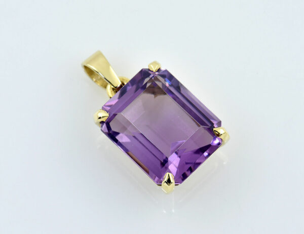 Anhänger Amethyst 585/000 14 K Gelbgold