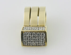 Anhänger-Diamant 585/000 14 K Gelbgold 25 Brillanten zus. 0,25 ct