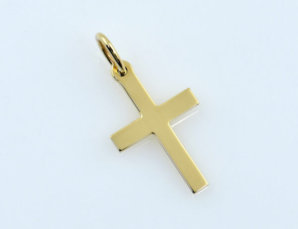 Anhänger Kreuz 585/000 14 K Gelbgold