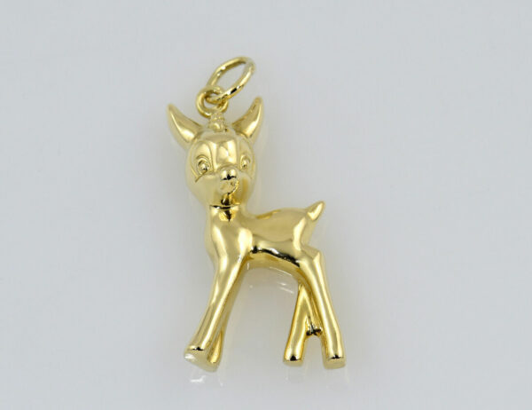 Anhänger Reh (Bambi) 585/000 14 K Gelbgold