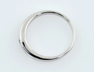 Diamant Solitär Ring 590/00 14 K Weißgold Brillant 0,03 ct
