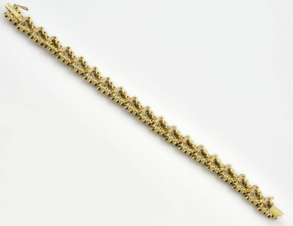 Granat Armband 18,50 cm 333/000 8 K Gelbgold