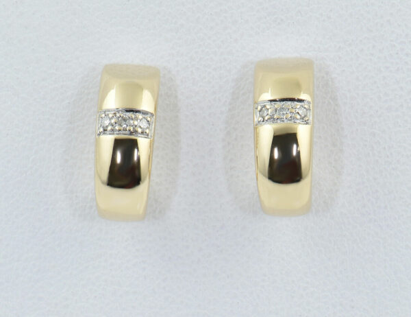 Ohrstecker Diamant 585/000 14 K Gelbgold 6 Diamanten zus. 0,05 ct