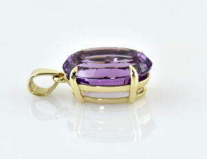 Anhänger Amethyst 585/000 14 K Gelbgold