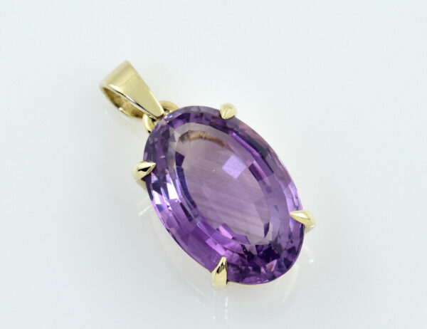 Anhänger Amethyst 585/000 14 K Gelbgold