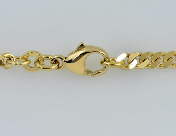 Kette Panzerkette 50 cm lang 333/000 8 K Gelbgold