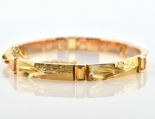 Lapponia Armband Citrin 585/000 14 K Gelbgold, 18 cm lang