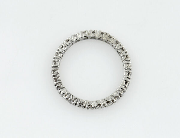 Memoire Diamant Ring 585/000 14 K Weißgold 26 Brillanten zus. 0,75 ct