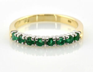 Smaragd Ring 585/000 14 K Gelbgold