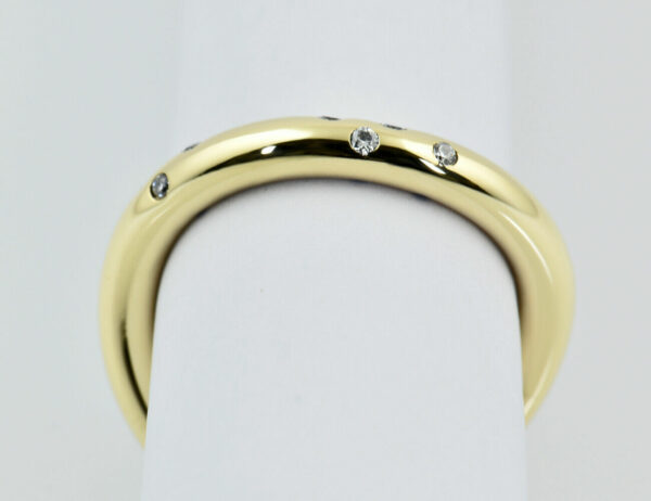 Diamant Ring 585/000 14 K Gelbgold 7 Brillanten zus. 0,10 ct