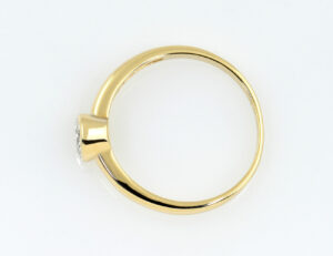 Diamant Solitär Ring 585/000 14 K Gelbgold Brillant 0,52 ct