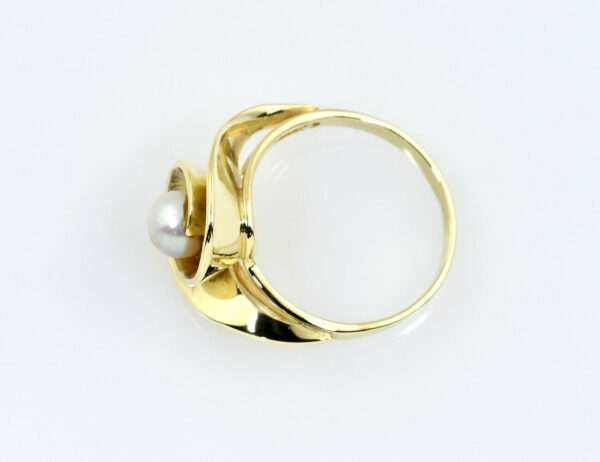 Ring Akoya-Perle 585/000 14 K Gelbgold