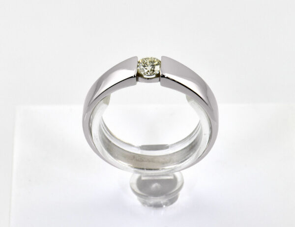 Solitär Diamant Ring 585/000 14 K Weißgold Brillant 0,20 ct