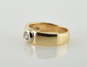 Diamant Solitär Ring 585/000 14 K Gelbgold Brillant 0,25 ct