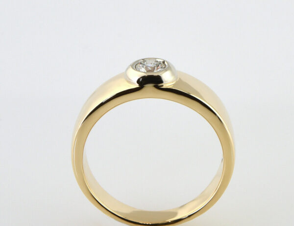 Diamant Solitär Ring 585/000 14 K Gelbgold Brillant 0,25 ct