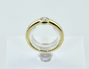 Diamant Solitär Ring 585/000 Gelbgold 14 K Brillant 0,25 ct