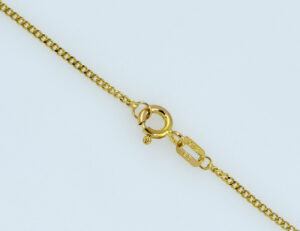 Kette Granat 333/000 8 K Gelbgold Collier, 42 cm lang