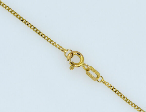 Kette Granat 333/000 8 K Gelbgold Collier, 42 cm lang