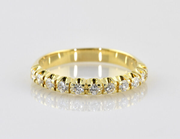 Memoire Diamant Ring 585/000 14 K Gelbgold 11 Brillanten zus. 0,50 ct