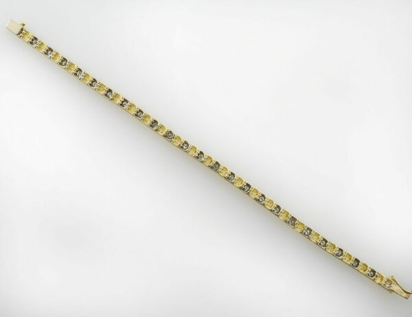 Armband 19 cm 750/000 18 K Gelbgold 25 Brillanten zus. 1,25 ct