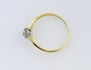 Diamant Ring 333/000 8 K Gelbgold 7 Brillanten zus. 0,14 ct