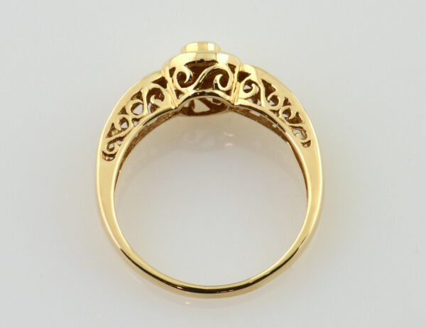 Diamant Solitär Ring 333/000 8 K Gelbgold Brillant 0,04 ct