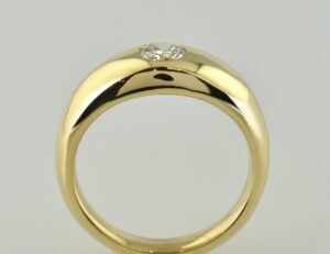 Diamant Solitär Ring 585/000 14 K Gelbgold Brillant 0,36 ct