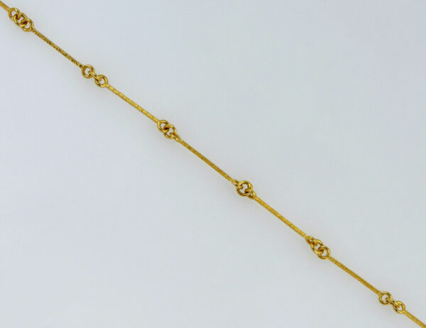 Lapponia Kette Collier 585/000 14 K Gelbgold 2 Perlen 50 cm