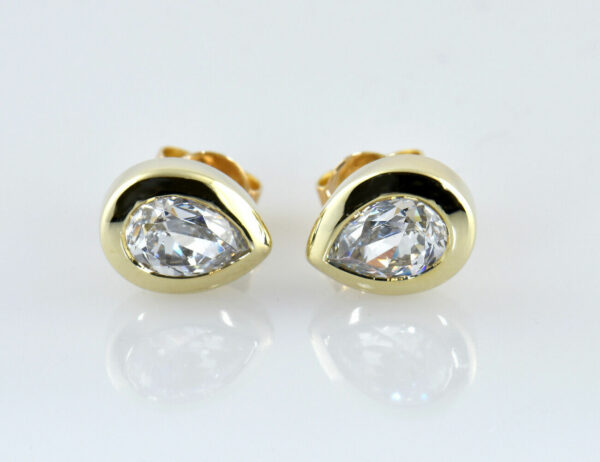 Ohrstecker 375/000 9 K Gelbgold Cubic Zirkonia