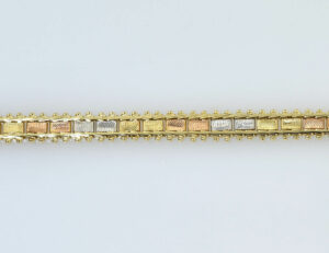 Armband 750/000 18 K Gelb-,Rot-, Weißgold Länge 18,50 cm