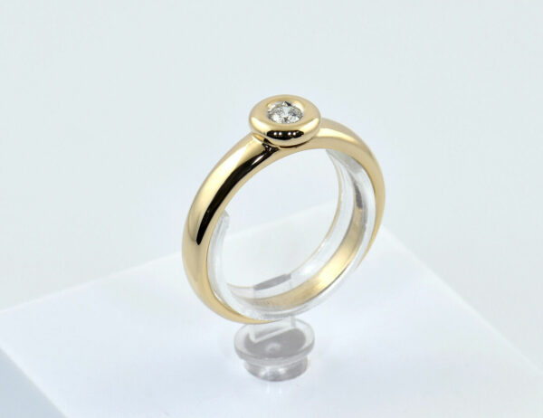 Christ Diamant Solitär Ring 585/000 Gelbgold 14 K Brillant 0,10 ct