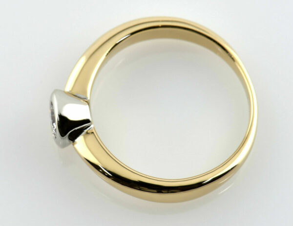 Diamant Solitär Ring 585/000 14 K Gelbgold Brillant 0,32 ct