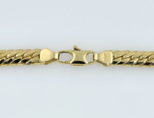 Kette Panzerkette 45 cm lang 333/000 8 K Gelbgold