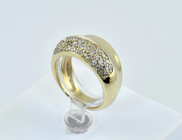 Ring 375/000 9 K Gelbgold Zirkonia