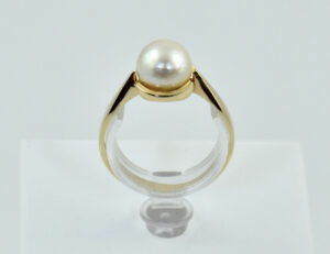 Ring Akoya-Perle 585/000 14 K Gelbgold