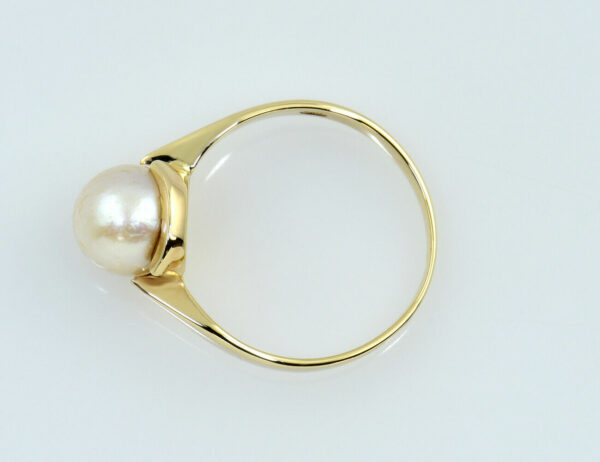 Ring Akoya-Perle 585/000 14 K Gelbgold